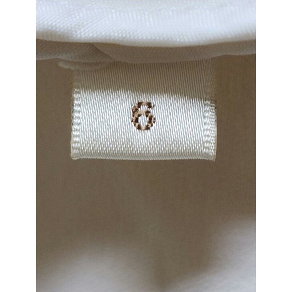 Doncaster Womens 3/4 Sleeve Blazer Jacket Ivory Cotton-Blend Unlined Size 6 - Picture 7 of 8